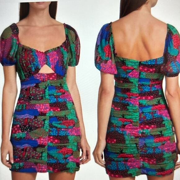 Rhode Clara Enchanted Woods Mini Dress NWT Size 6 - Picture 2 of 15